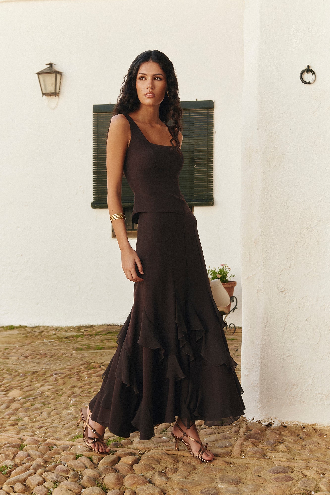 Falda Samara Marrón