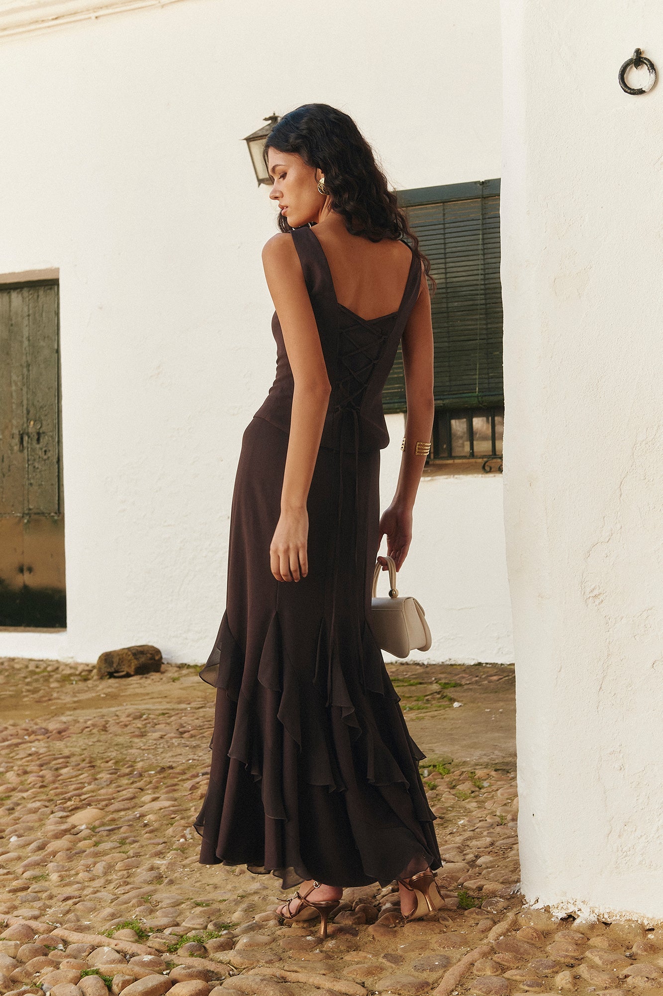 Falda Samara Marrón