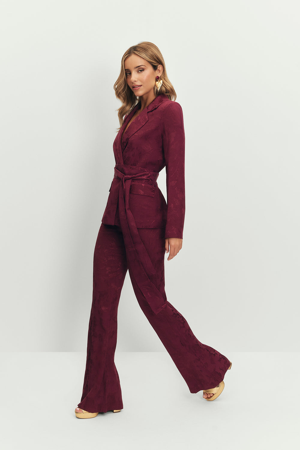 Pantalón Flare Chelsea Berenjena