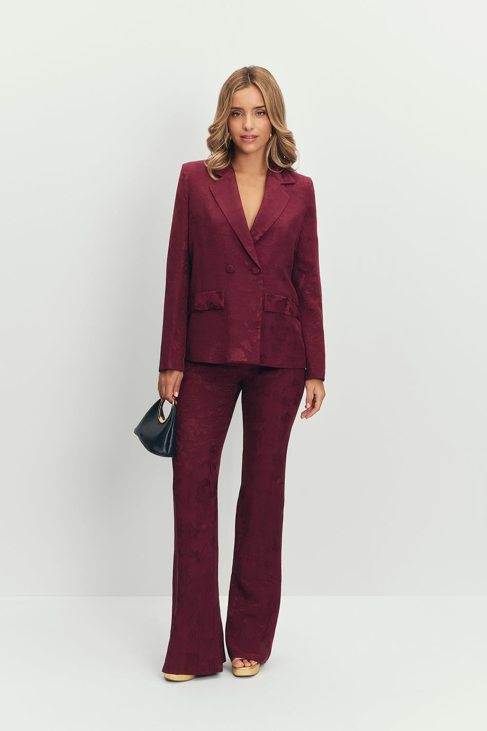 Pantalón Flare Chelsea Berenjena