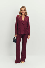 Pantalón Flare Chelsea Berenjena