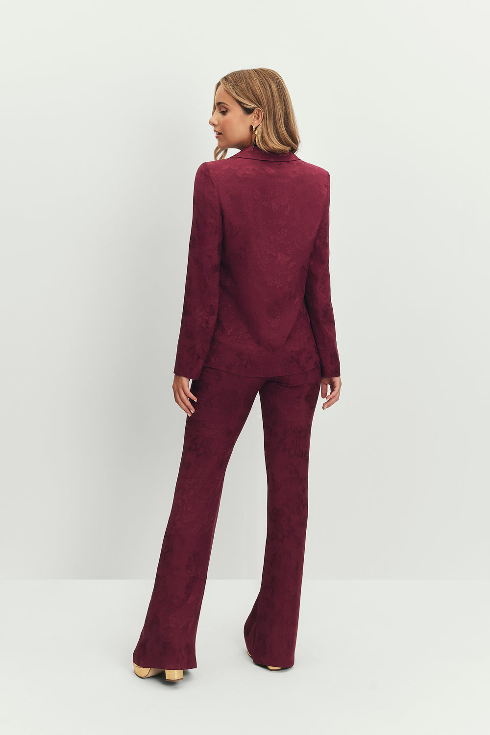 Pantalón Flare Chelsea Berenjena