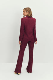 Pantalón Flare Chelsea Berenjena