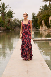 Top Samara Estampado Berenjena