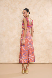 Top Solera Estampado Coral