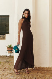 Vestido Esencia Marrón