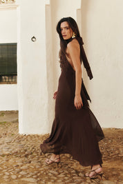 Vestido Esencia Marrón